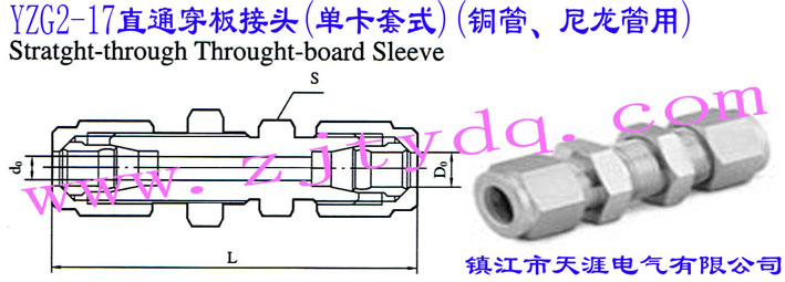 YZG2-17ֱͨ^(οʽ)(~)Straight-through Through-board Sleeve